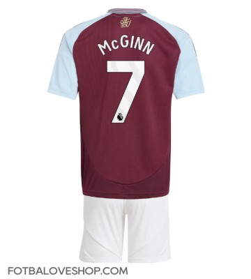 Aston Villa John McGinn #7 Dětské Domácí Dres 2024-25 Krátký Rukáv (+ trenýrky)